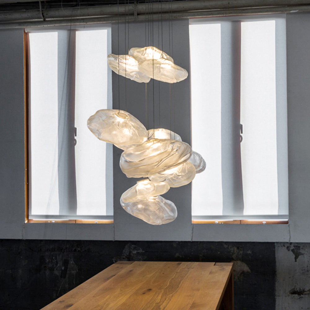 Avi Suspension Globe, Métal/Verre, Clair/Gris/Ambre - Neutralighting