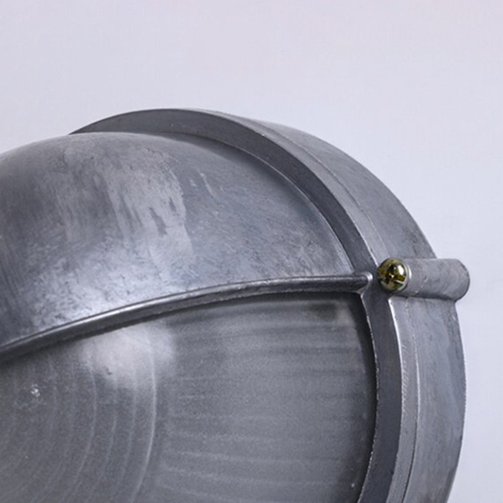 Ray Applique Murale Ronde Simple, Métal/Verre, Argent, Balcon - Neutralighting