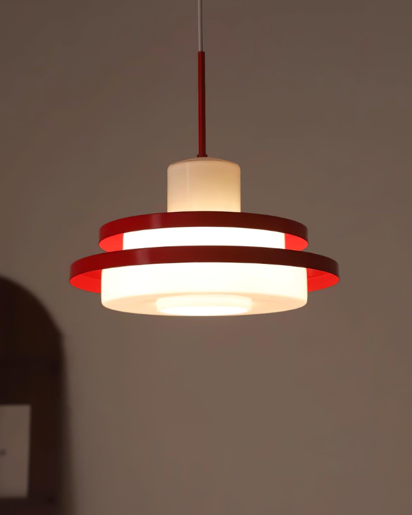 Eviso Lustra Lampe Suspendue Rouge Blanche - Neutralighting