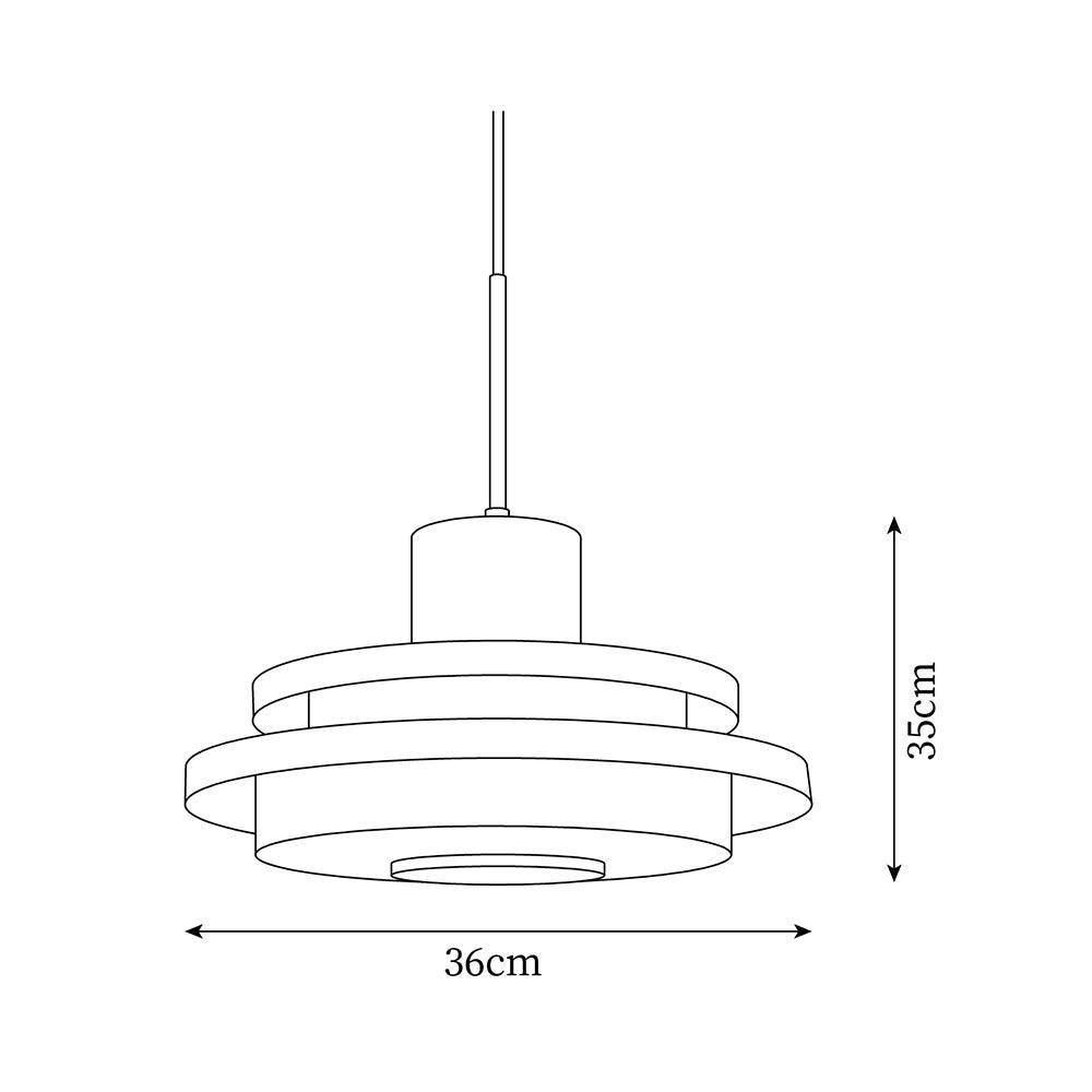 Eviso Lustra Lampe Suspendue Rouge Blanche - Neutralighting
