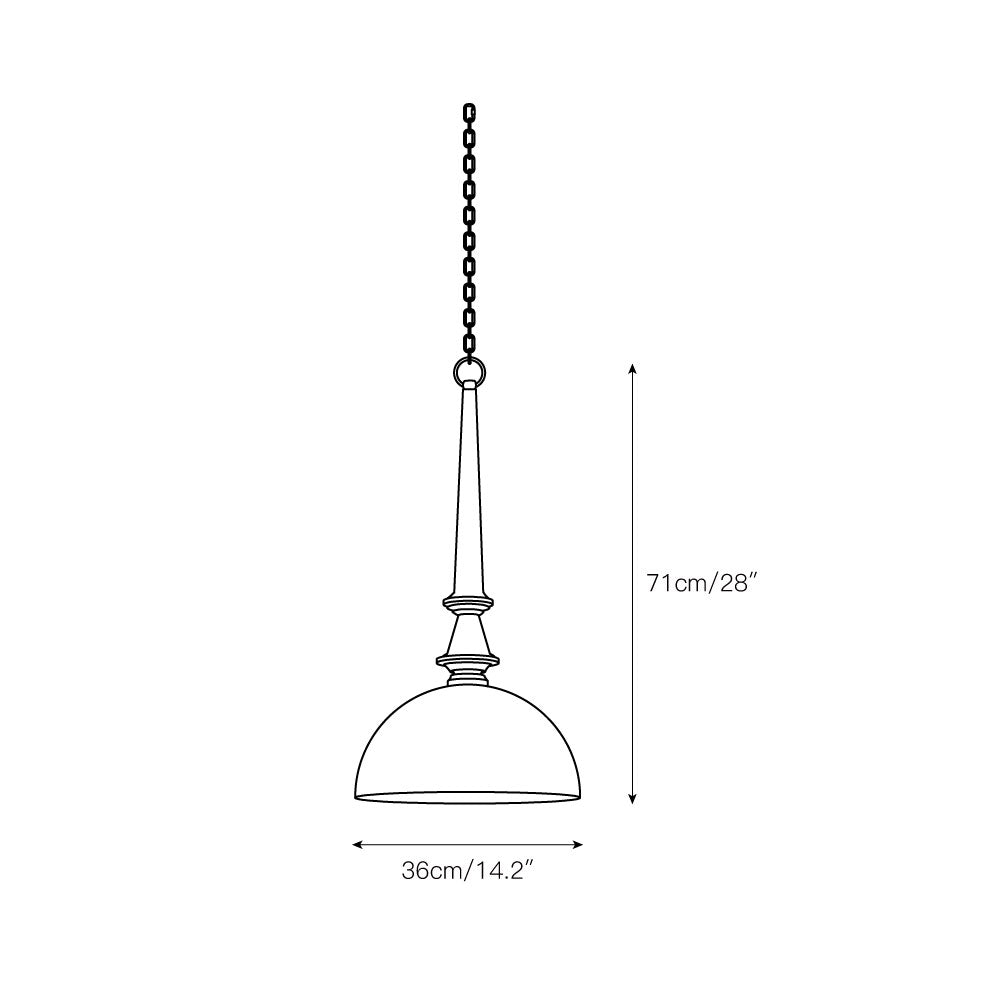 Ilshaos Vintage Industrial Wooden Metal Pendant Lamp - Lamp Copper