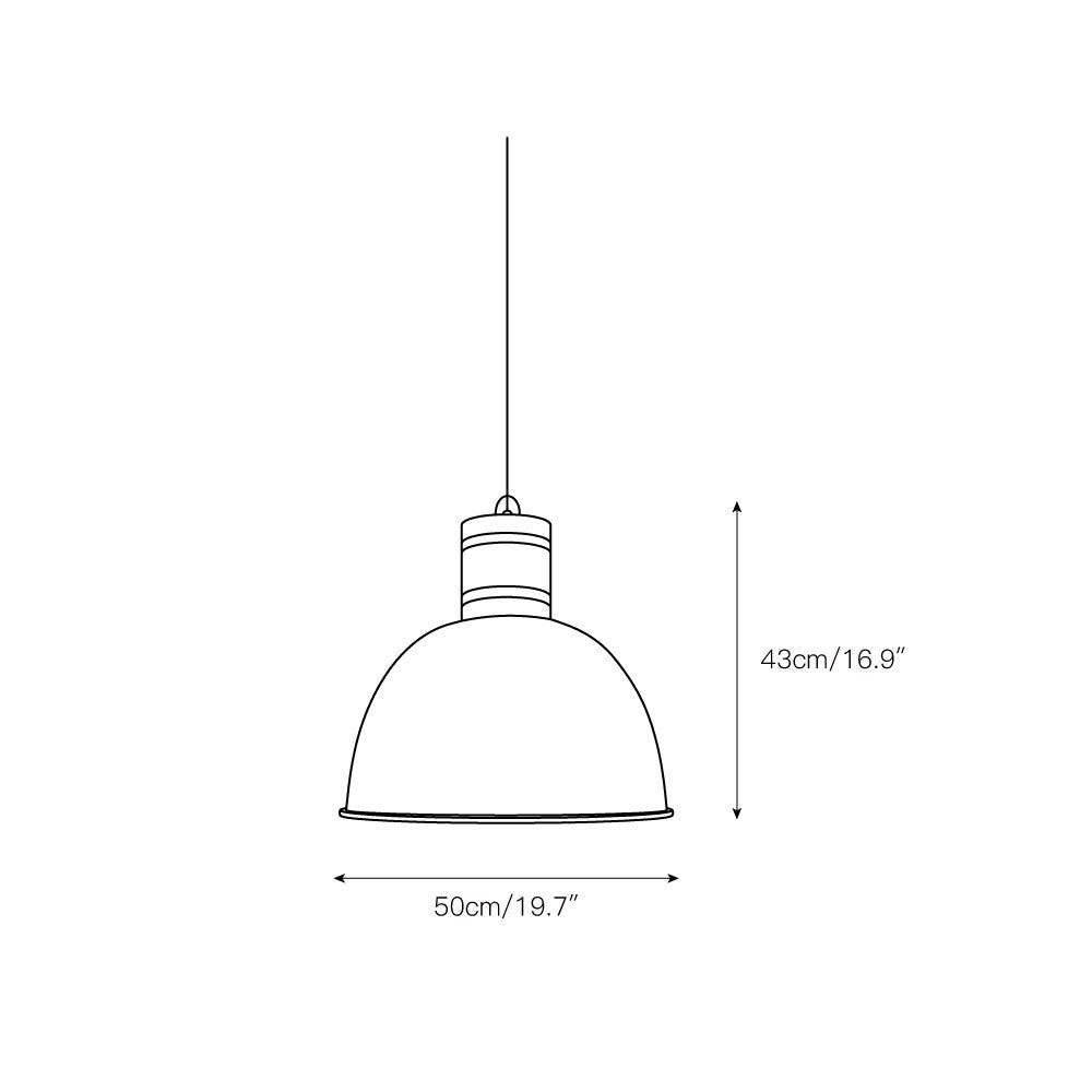 Ilshaos Vintage Industrial Wooden Metal Pendant Lamp - Lamp Copper