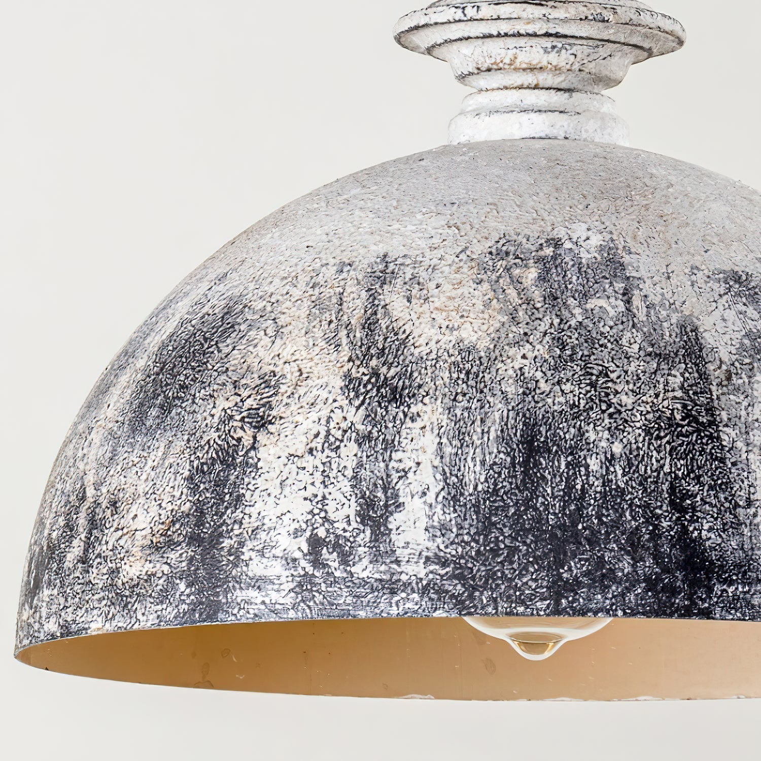 Ilshaos Vintage Industrial Wooden Metal Pendant Lamp - Lamp Copper