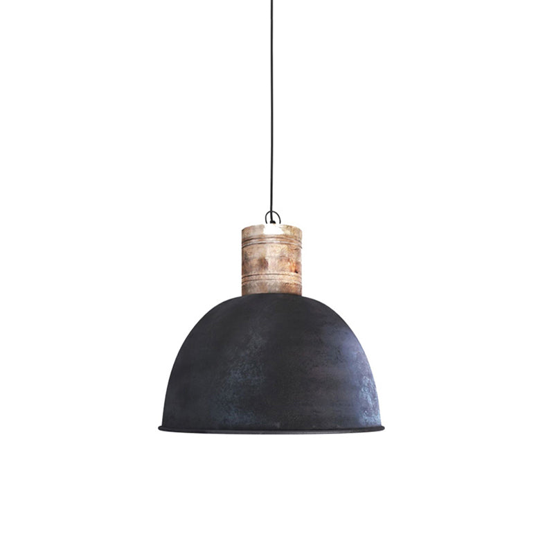 Ilshaos Vintage Industrial Wooden Metal Pendant Lamp - Lamp Copper