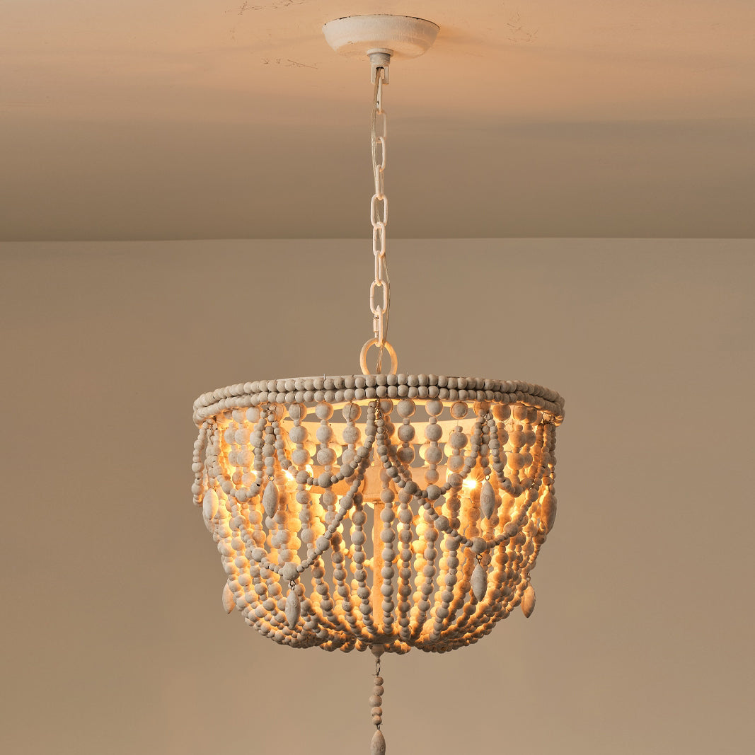 Arsilion Postmodern Luxury Wooden Metal Chandelier - Lamp Copper