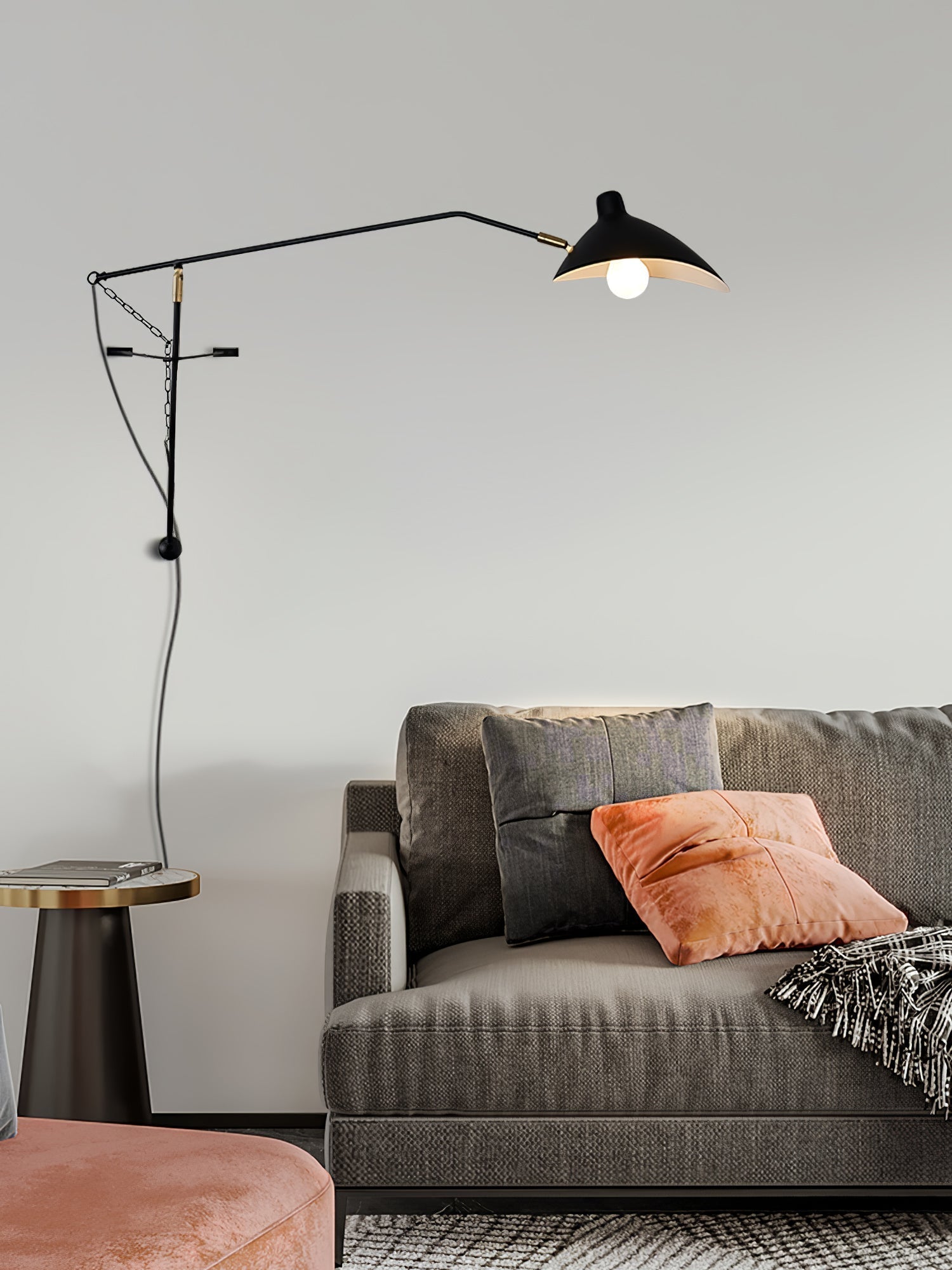 Ivsolarae Modern Minimalist Arm Wall Lamp - Neutralighting