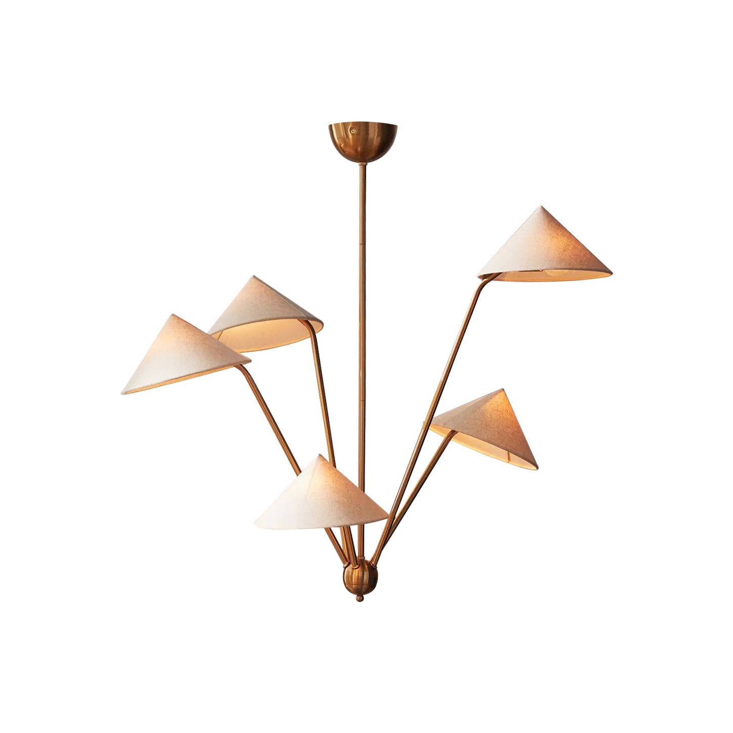 Avlorisra Lustre Laiton Tissu Industriel Vintage - Neutralighting