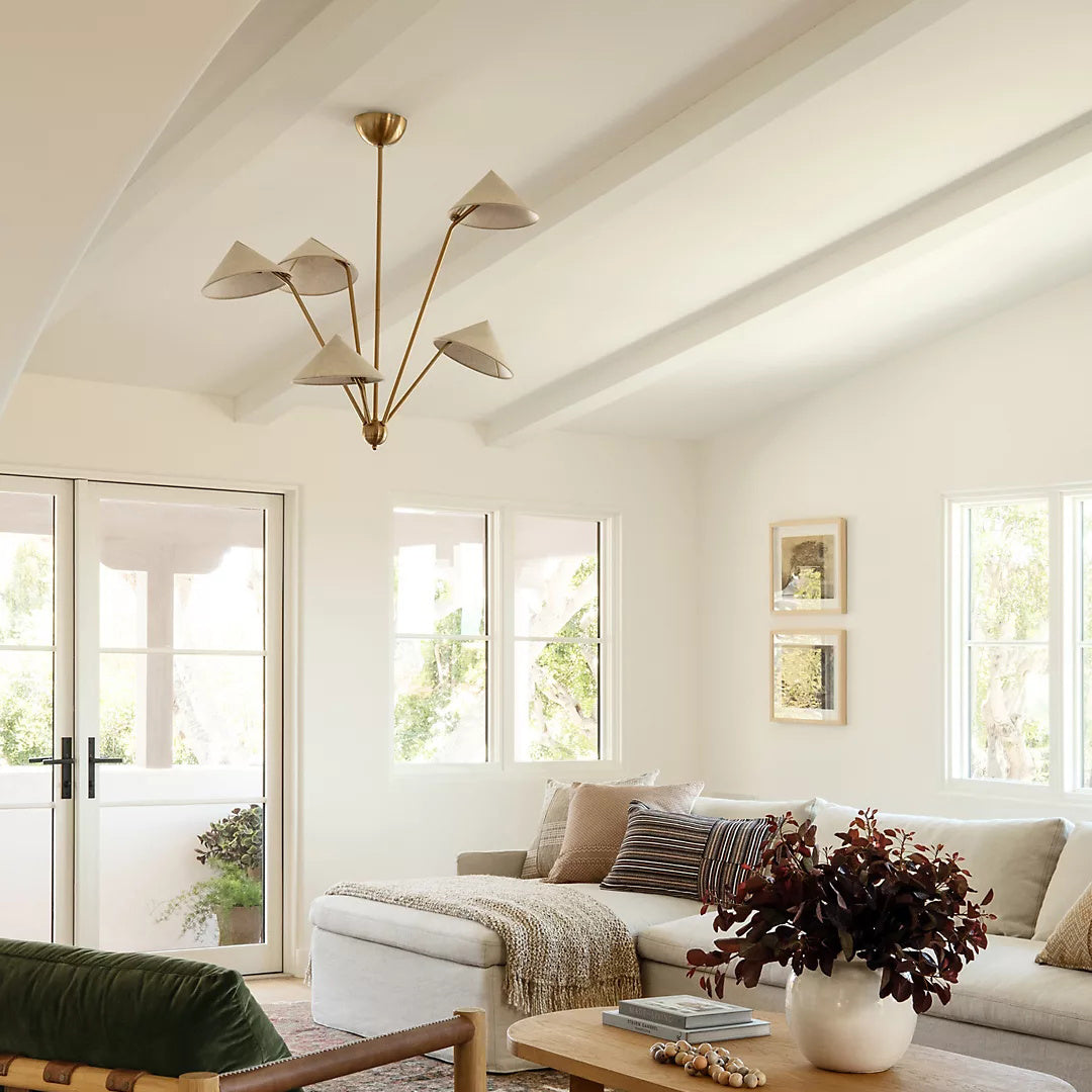 Avlorisra Lustre Laiton Tissu Industriel Vintage - Neutralighting