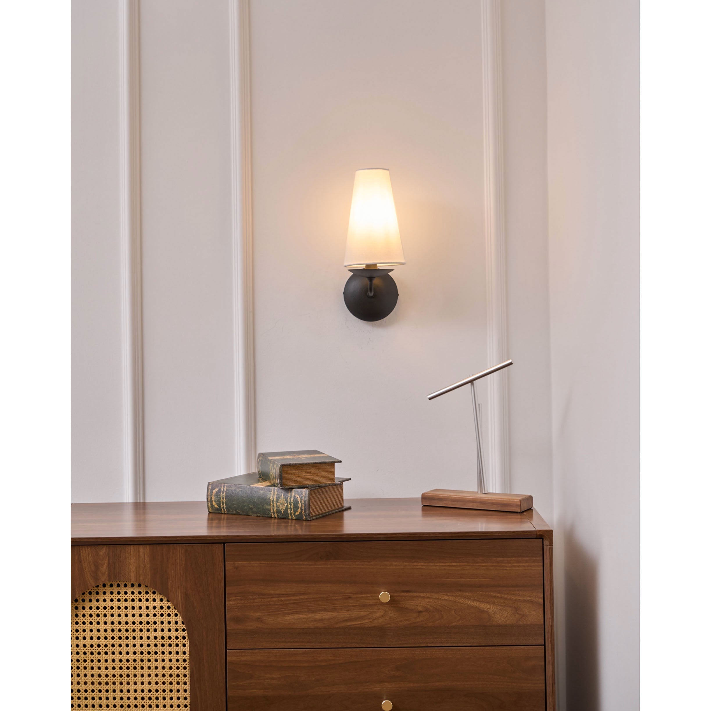 Avraee Applique Murale Laiton Tissu Minimaliste Moderne - Neutralighting