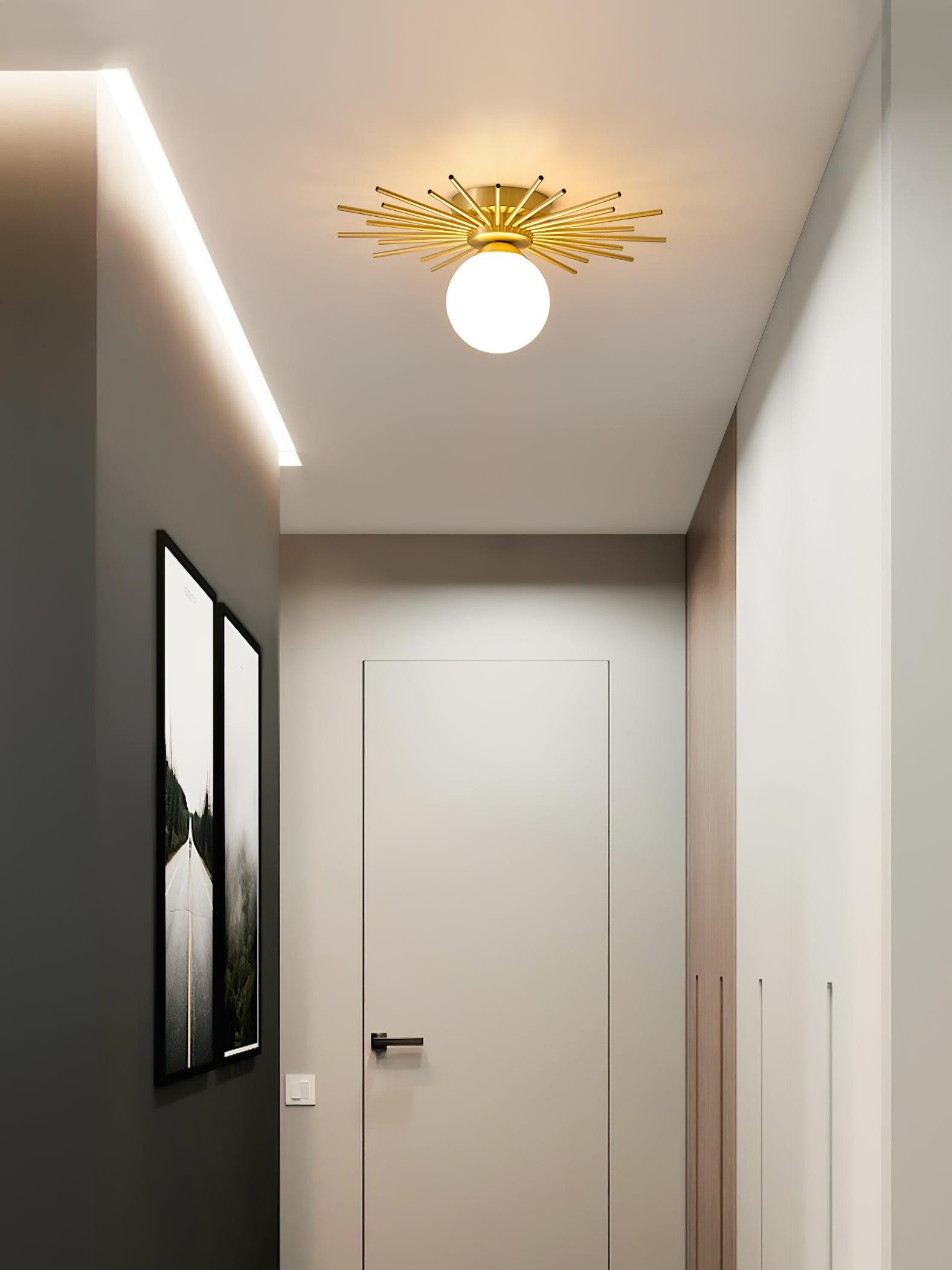 Solara Plafonnier Brillant Étoilé Glam Moderne en Laiton - Neutralighting
