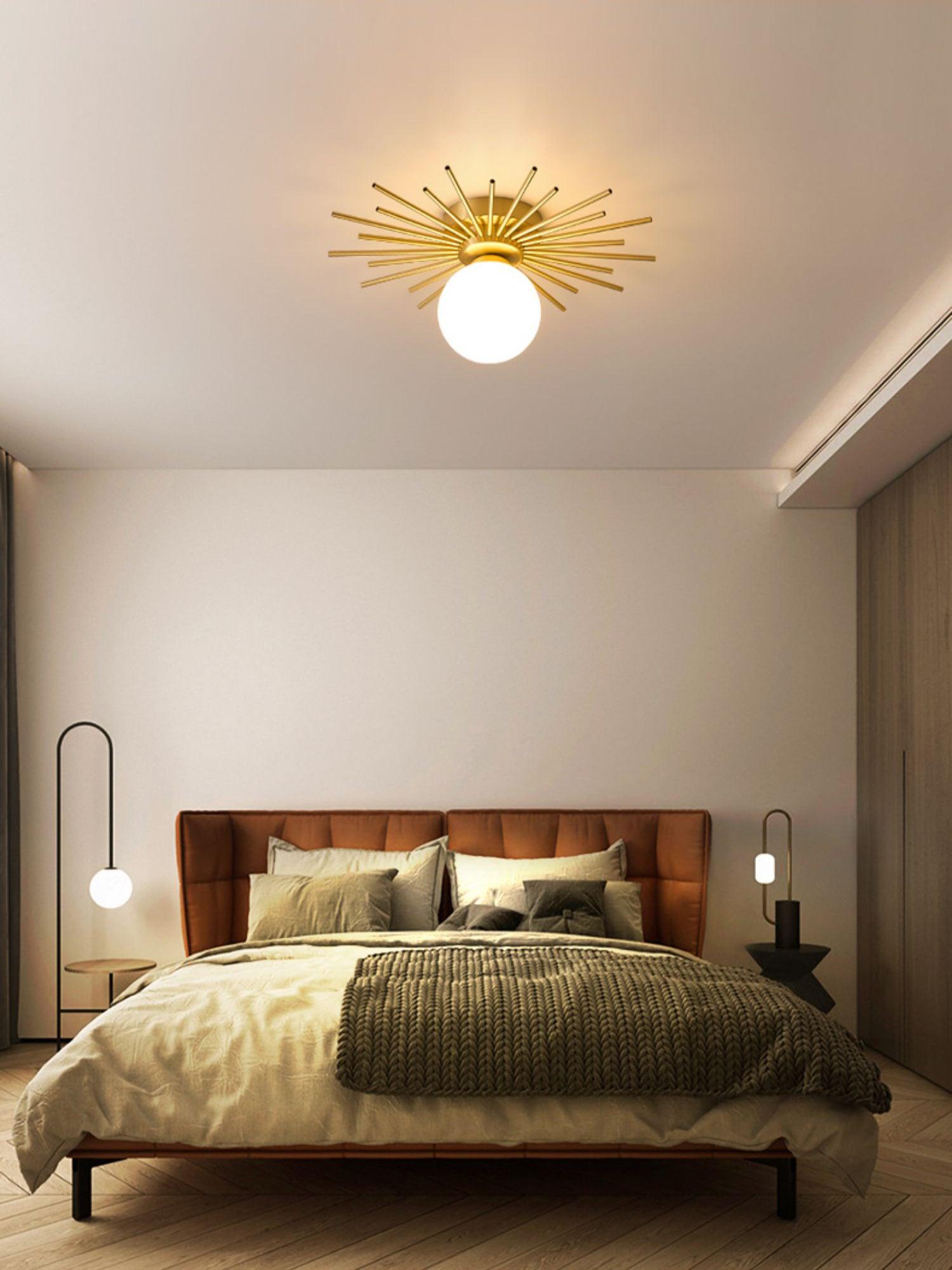 Solara Plafonnier Brillant Étoilé Glam Moderne en Laiton - Neutralighting