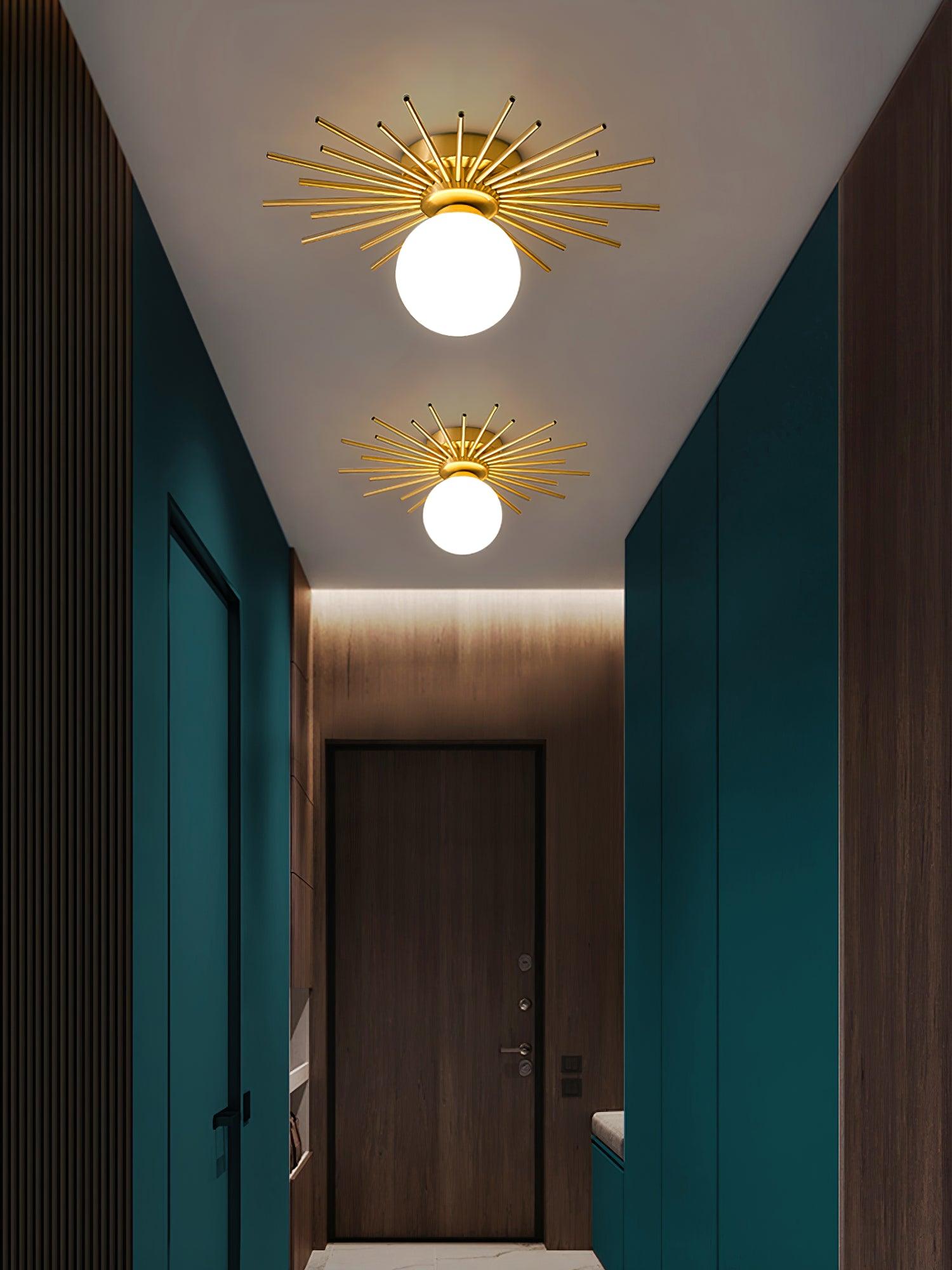 Solara Plafonnier Brillant Étoilé Glam Moderne en Laiton - Neutralighting