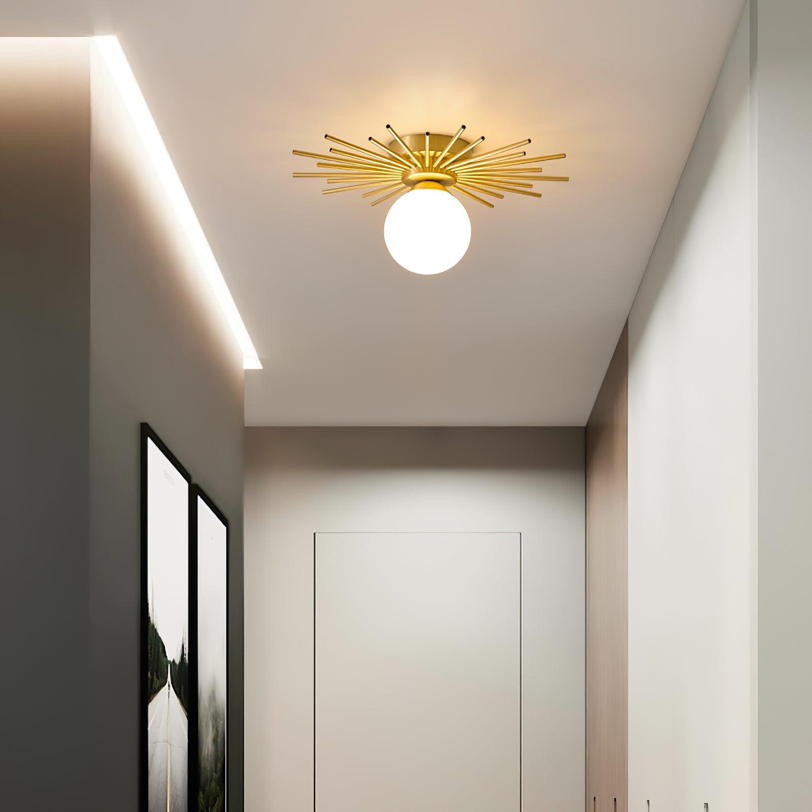 Solara Plafonnier Brillant Étoilé Glam Moderne en Laiton - Neutralighting