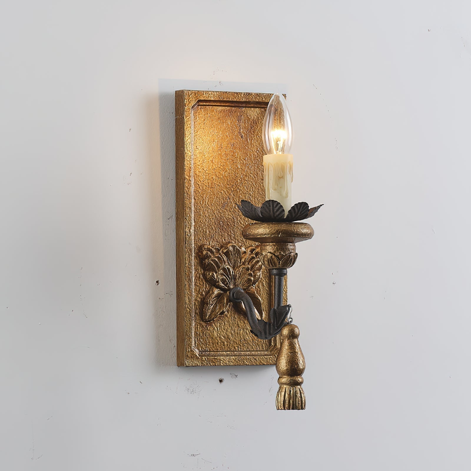 Lydorira Vintage Premium Elegance Wood Metal Wall Lamp - Lamp Copper