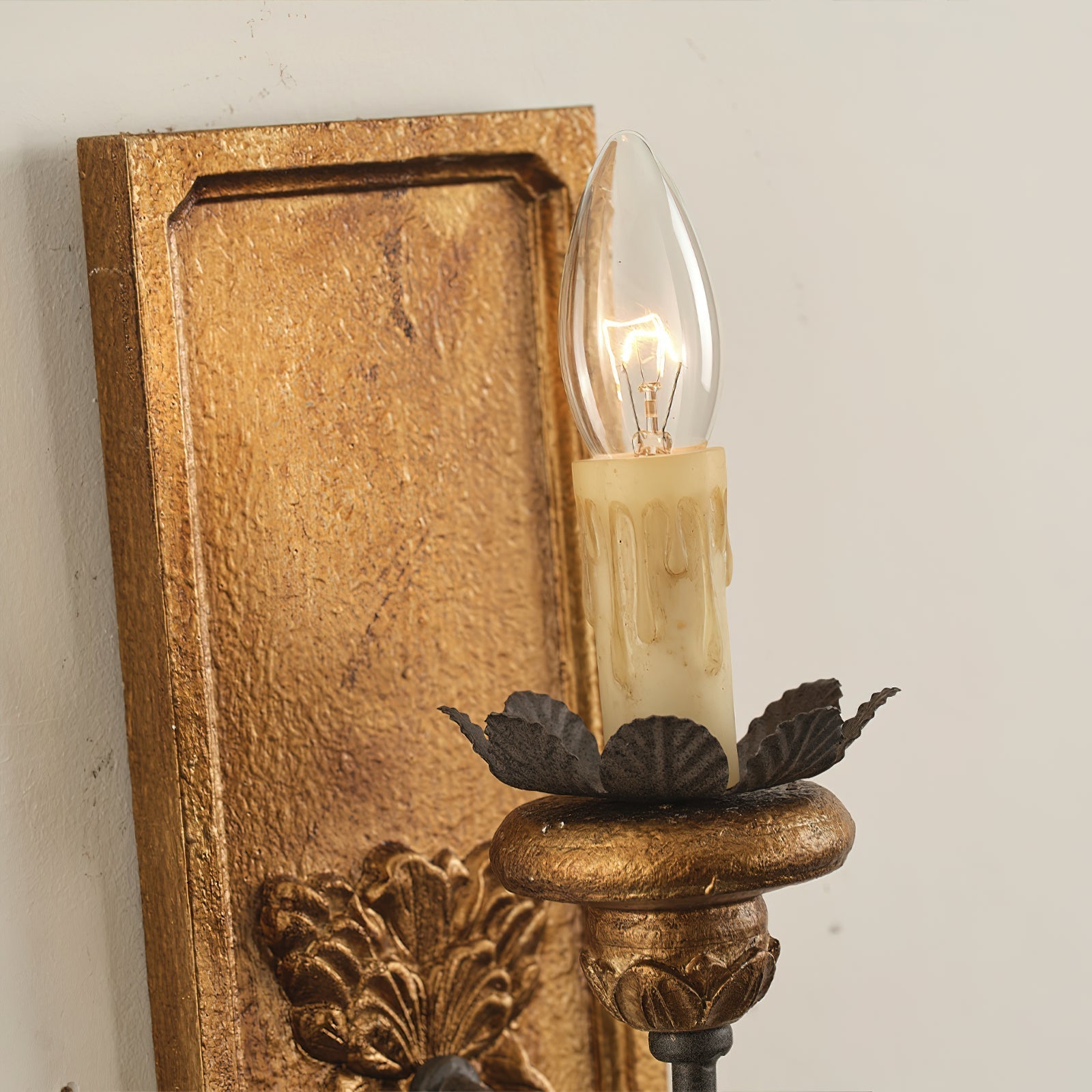 Lydorira Vintage Premium Elegance Wood Metal Wall Lamp - Lamp Copper