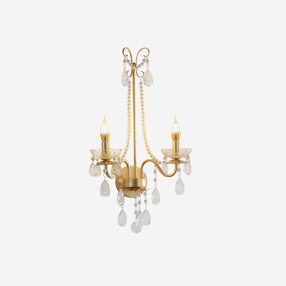 Wall Lamp Crystal Pearls Ornate Elegant Chic Home Elegant - Letslighting