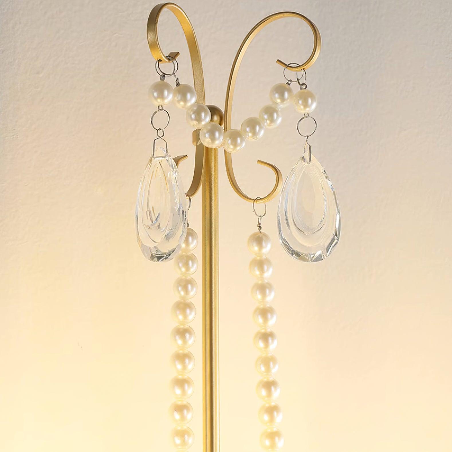 Wall Lamp Crystal Pearls Ornate Elegant Chic Home Elegant - Letslighting
