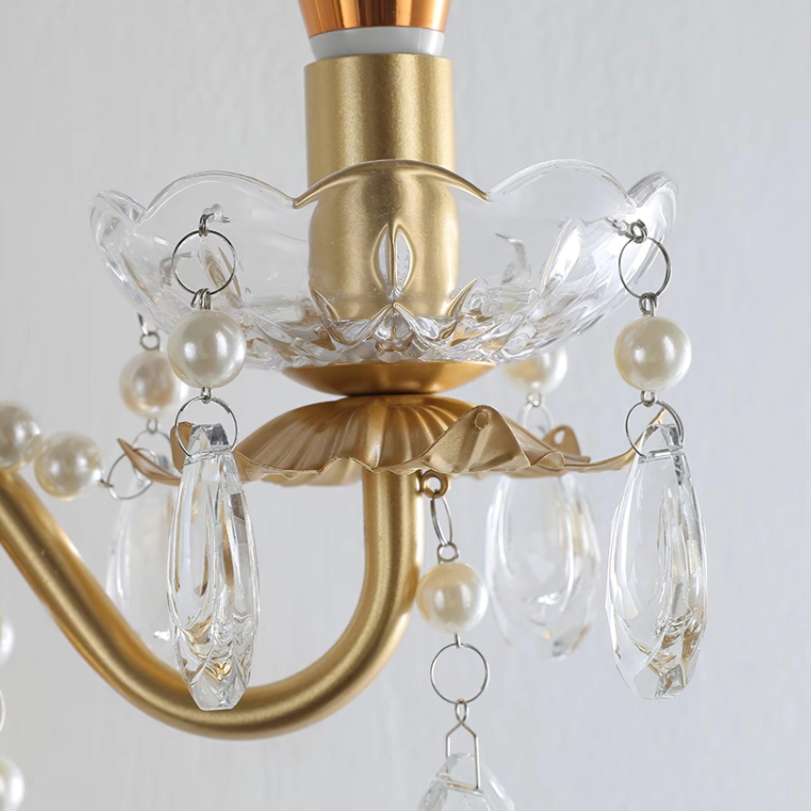 Wall Lamp Crystal Pearls Ornate Elegant Chic Home Elegant - Letslighting