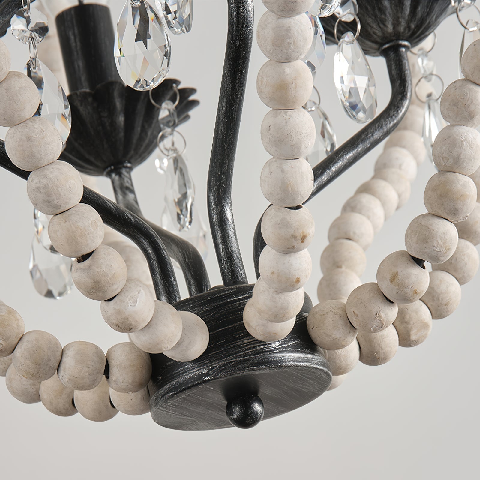 Ulthaara Individual Creativity Wood Crystal Chandelier - Lamp Copper