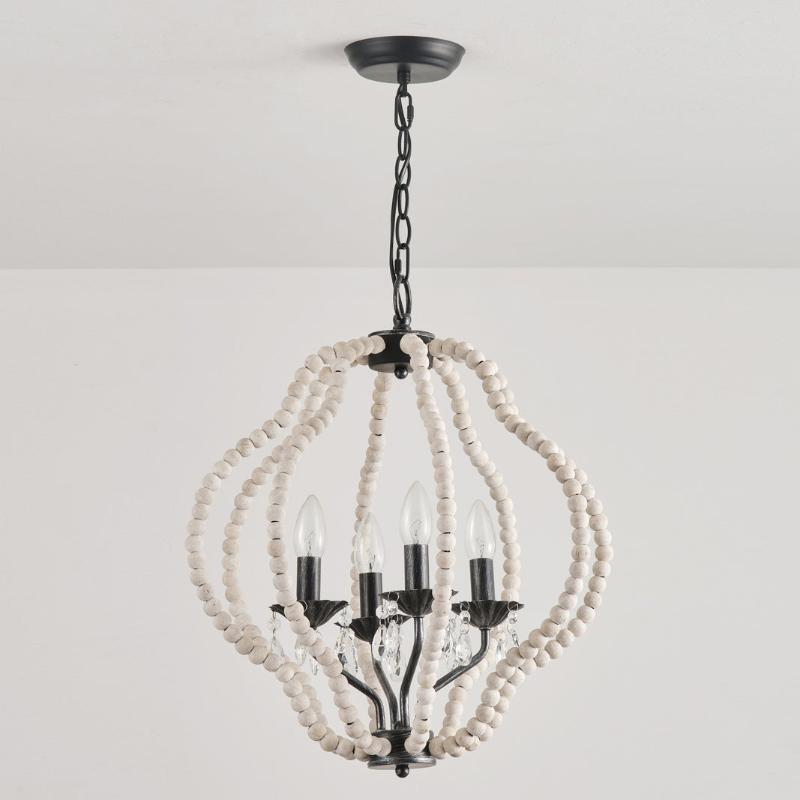 Ulthaara Individual Creativity Wood Crystal Chandelier - Lamp Copper