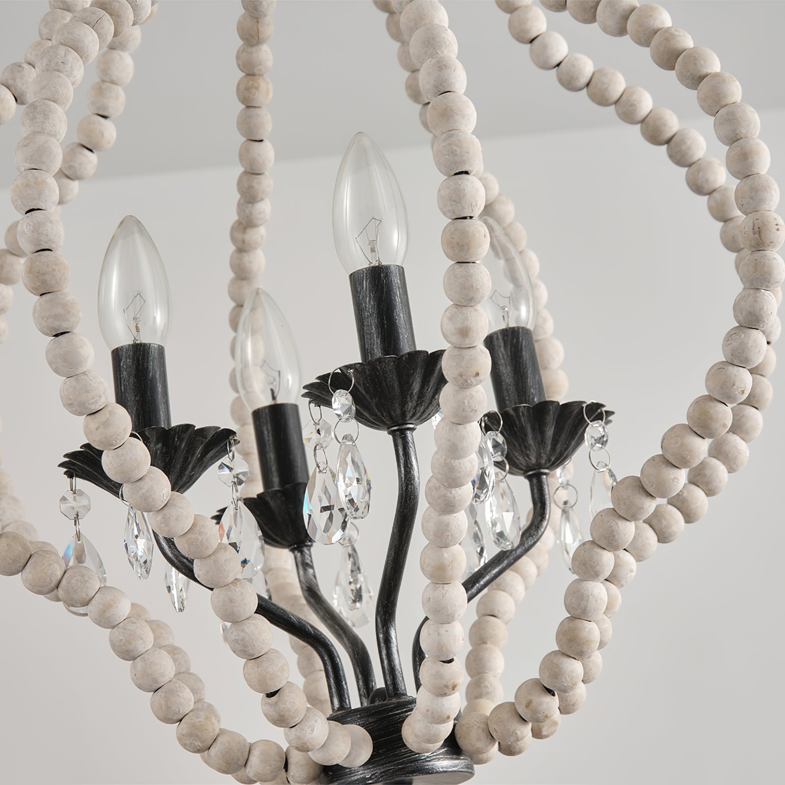 Ulthaara Individual Creativity Wood Crystal Chandelier - Lamp Copper