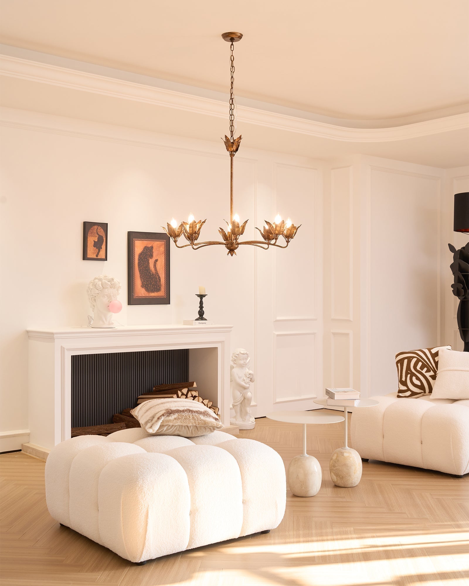 Syvenira Lustre Métal Tulipe Créativité Individuelle - Neutralighting