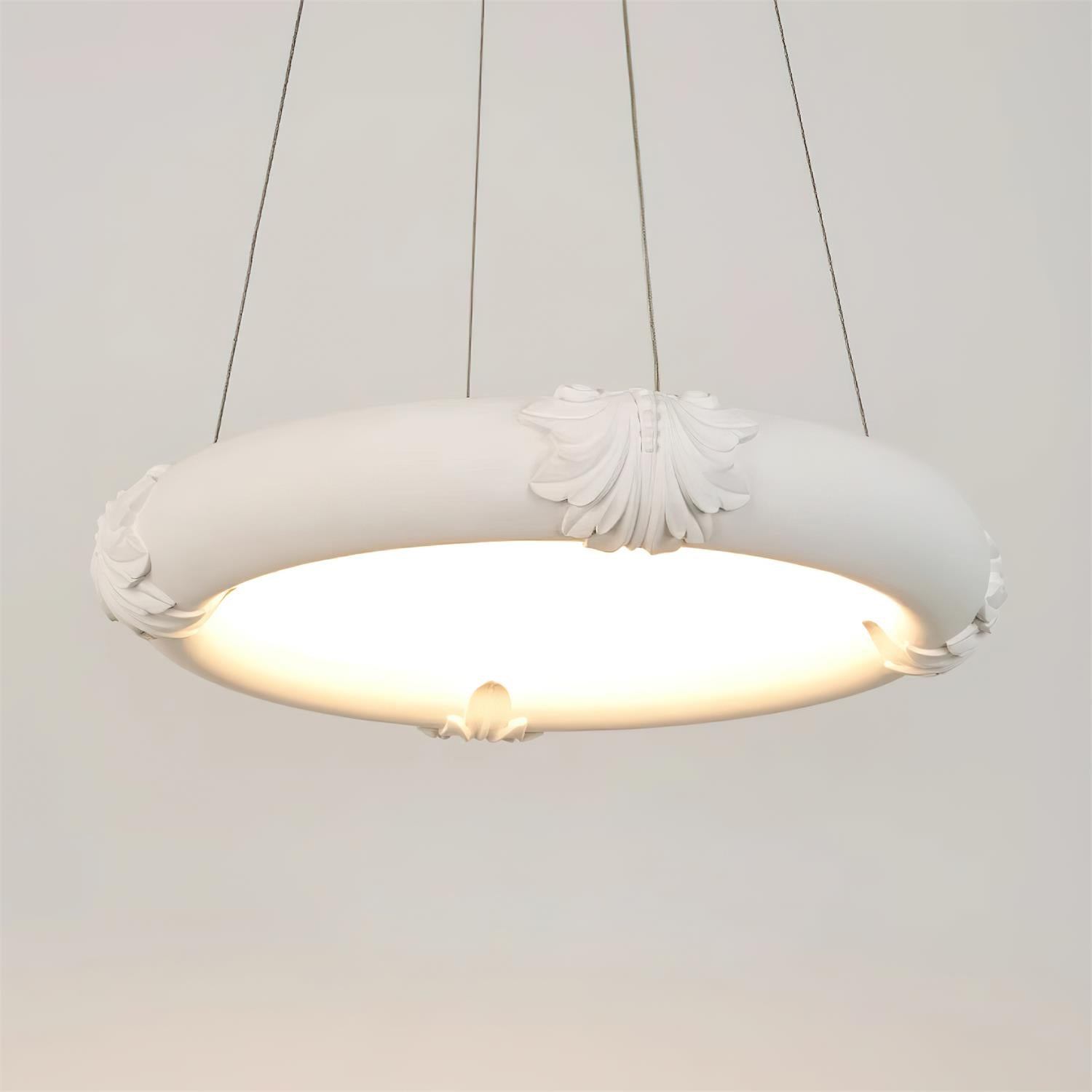Marika Lustre Plâtre Circulaire Floral - Neutralighting