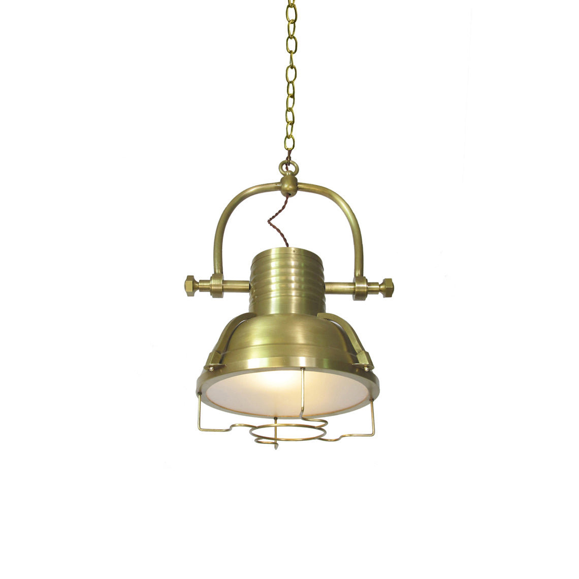 Evelor Vintage Industrial Metal Pendant Light - Lamp Copper
