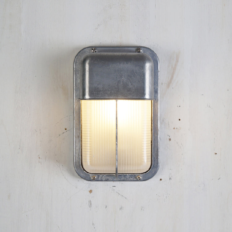 Olcarila Vintage Outdoor Metal Glass Sconce Wall Lamp - Lamp Copper