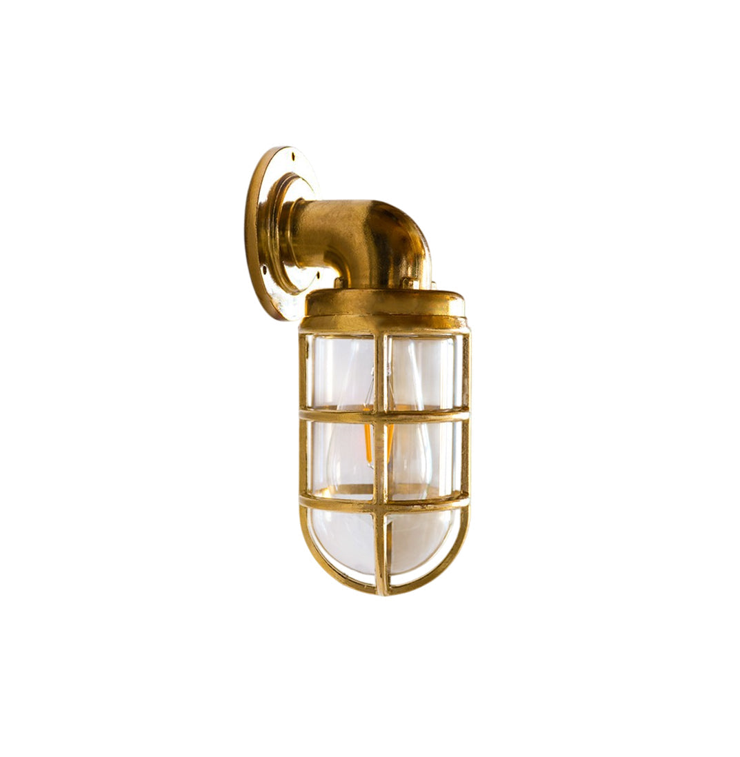 Evthaia Applique Murale Métal Verre Industriel Vintage - Neutralighting