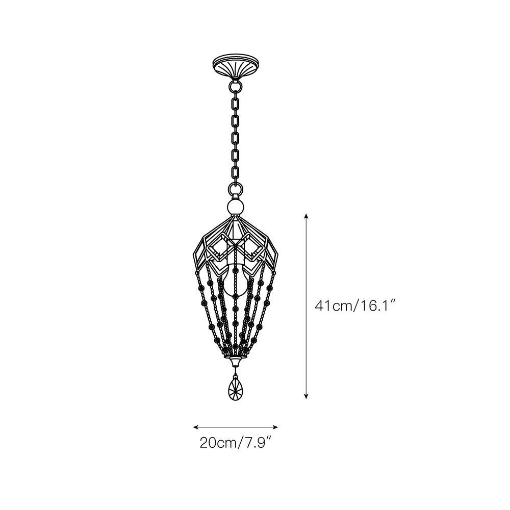 Ilphaeth Postmodern Luxury Brass Crystal Chandelier - Lamp Copper