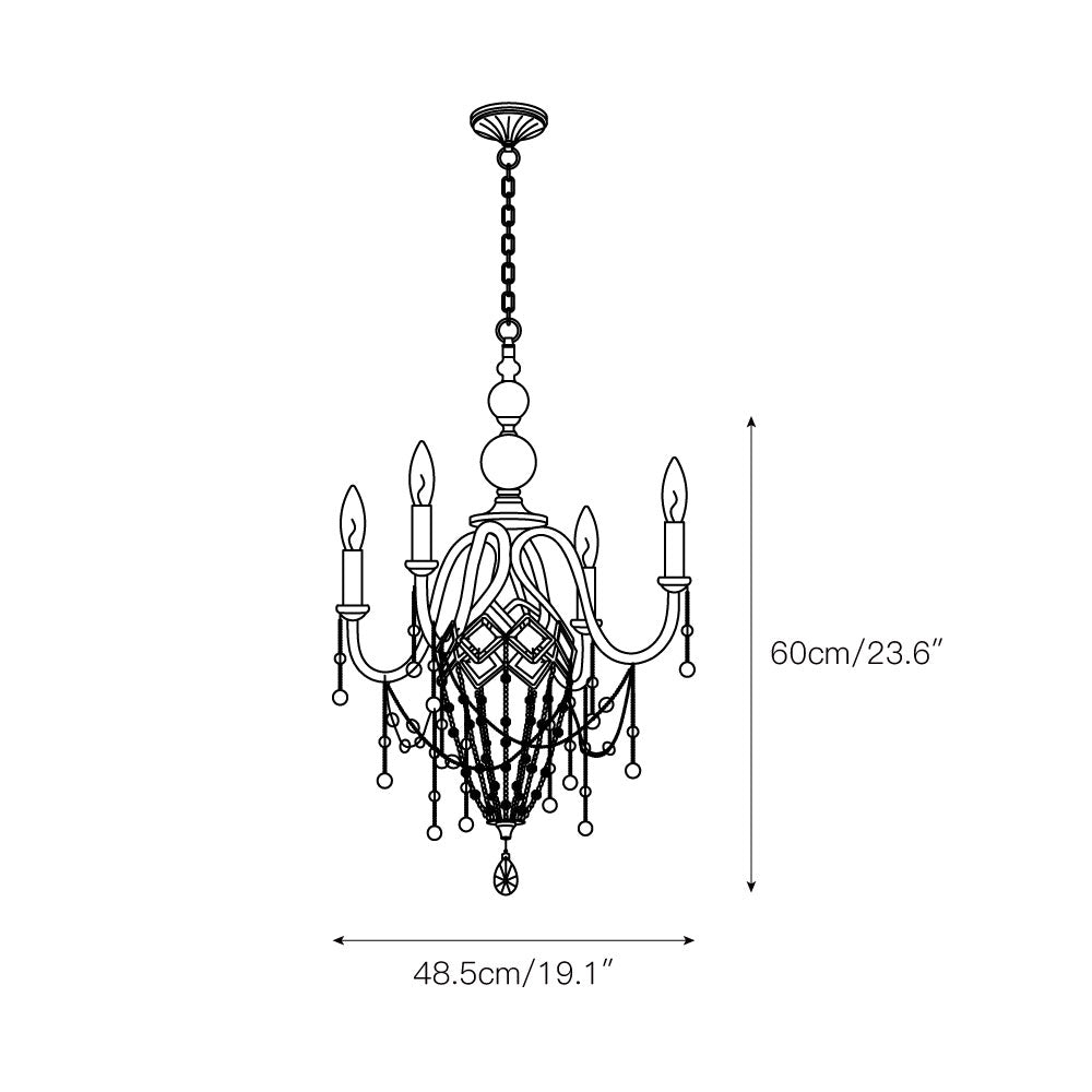 Ilphaeth Postmodern Luxury Brass Crystal Chandelier - Lamp Copper
