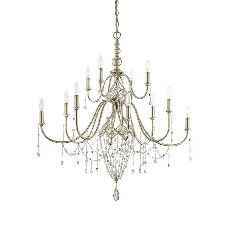 Ilphaeth Postmodern Luxury Brass Crystal Chandelier - Lamp Copper