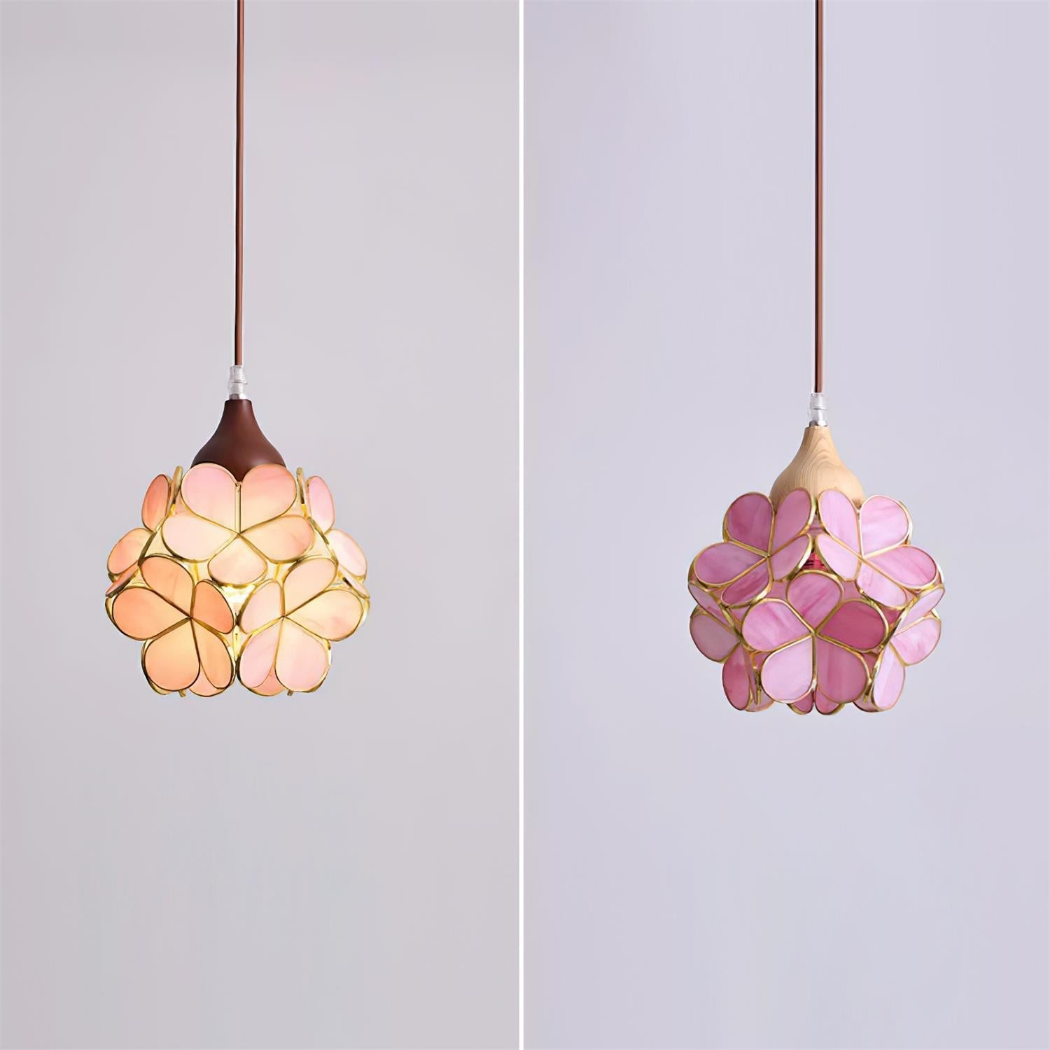 Velina Lustra Lampe Suspendue Pétale Rose - Neutralighting