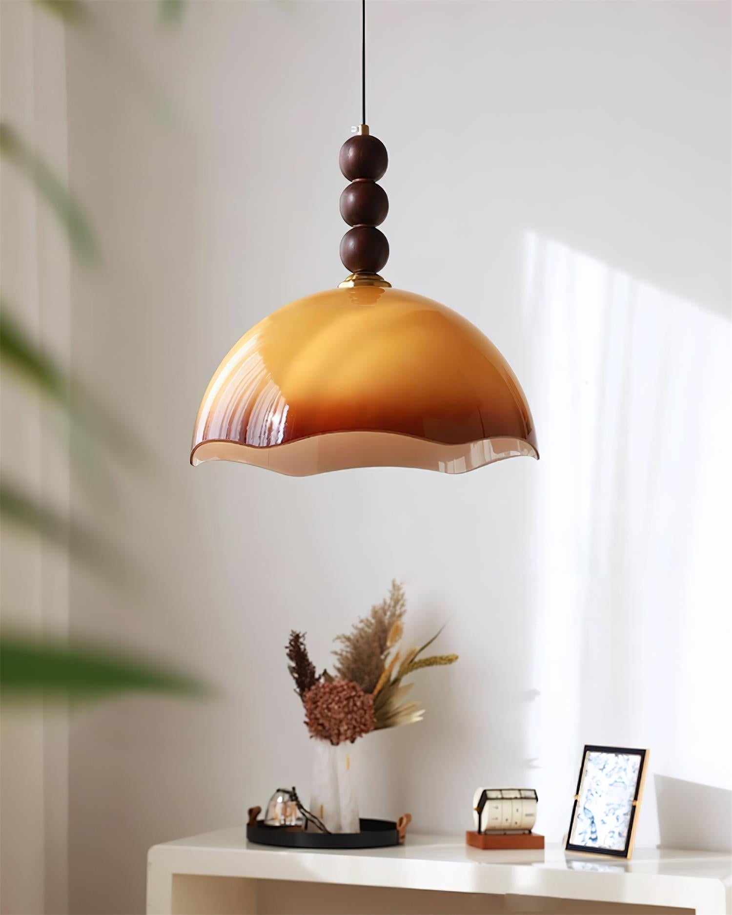 Marlu Pendant Lamp Rippling Dome - Letslighting