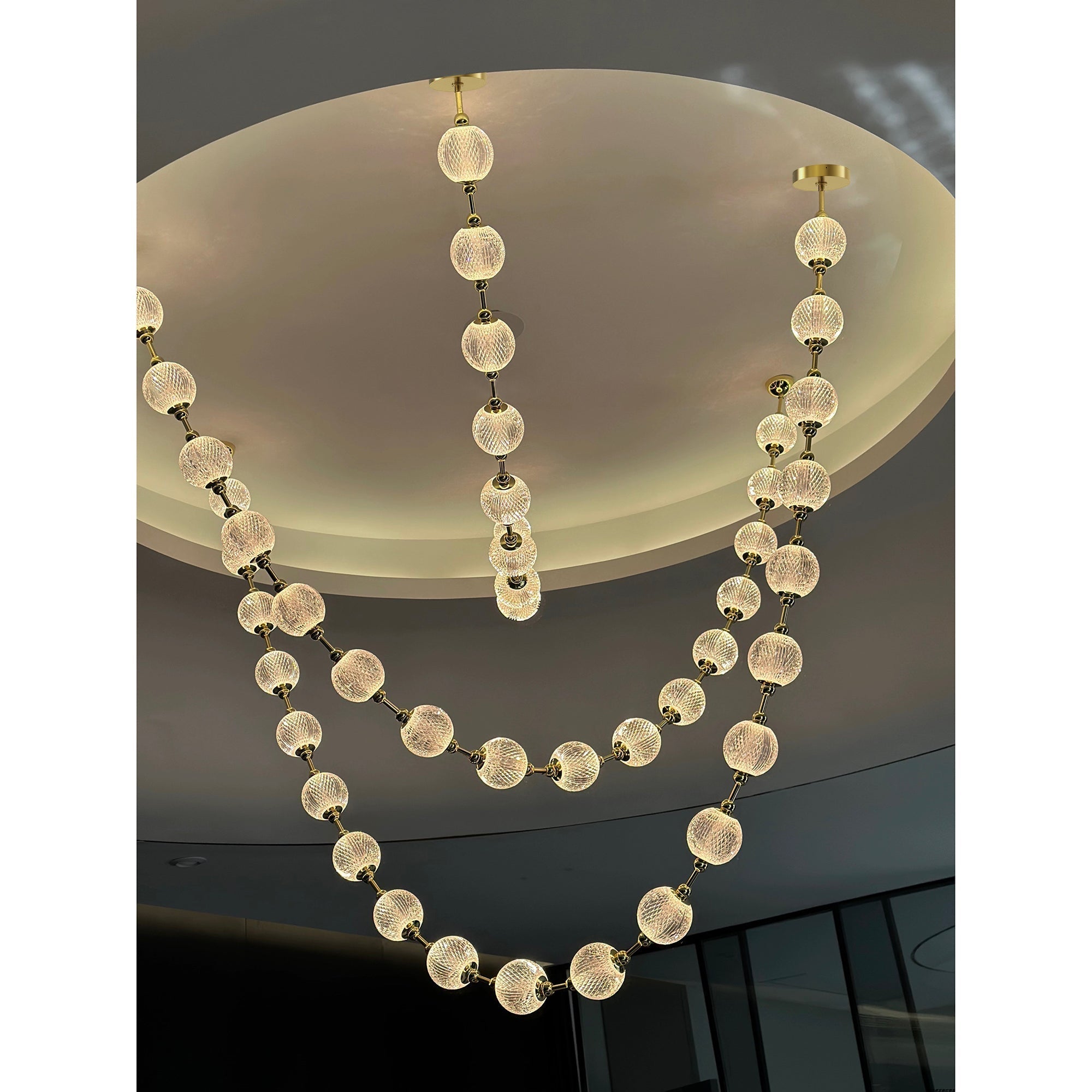 Myphais Lustre Métal Plastique Perlé Moderne - Neutralighting