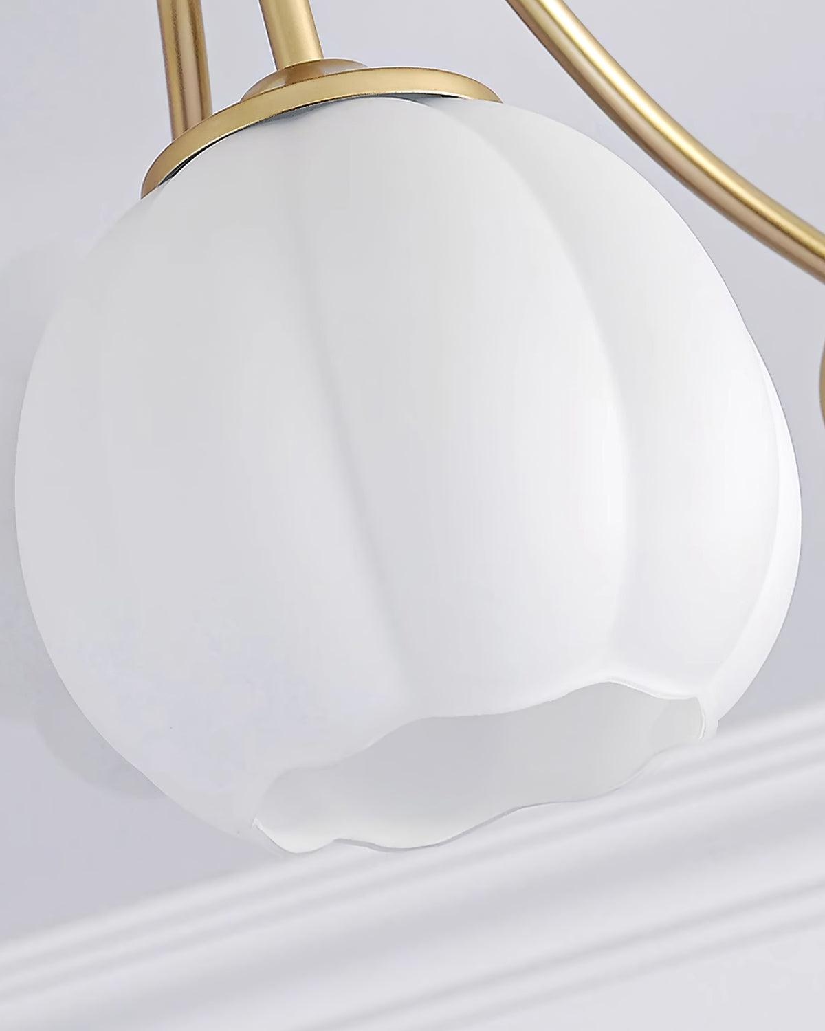 Rialto Plafonnier Romantique en Verre Floral - Neutralighting