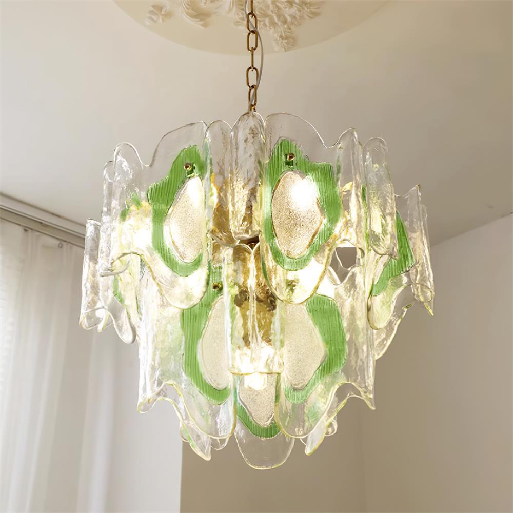 Marrina Lustre Vintage Verre Ambre Élégance - Neutralighting