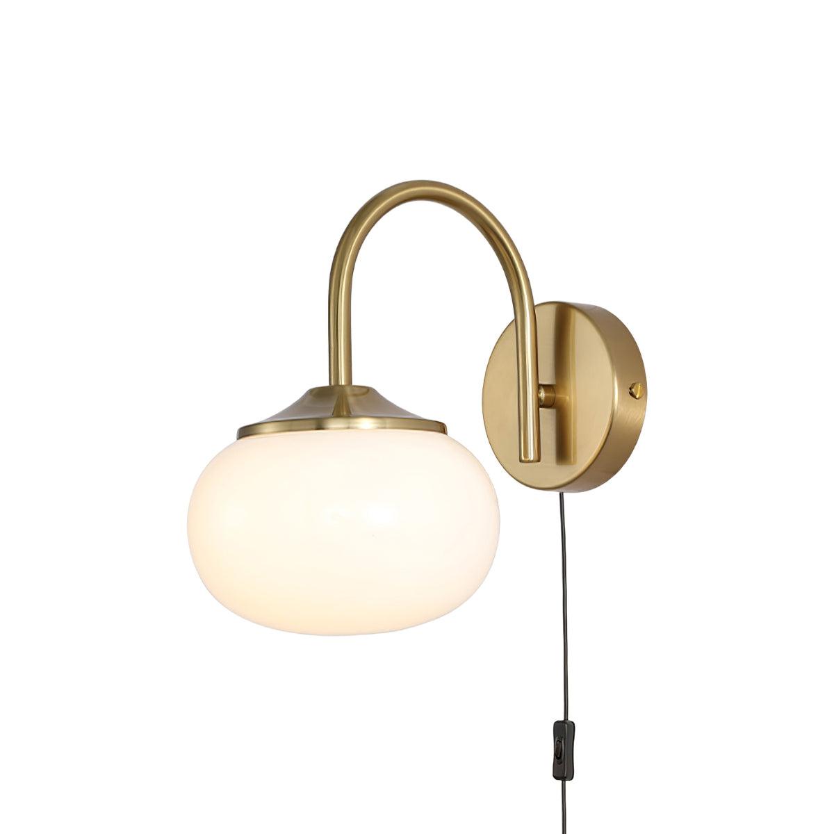 Dutiful Premium Nordic Art Plug-in Glass Sconce Wall Lamp - Neutralighting