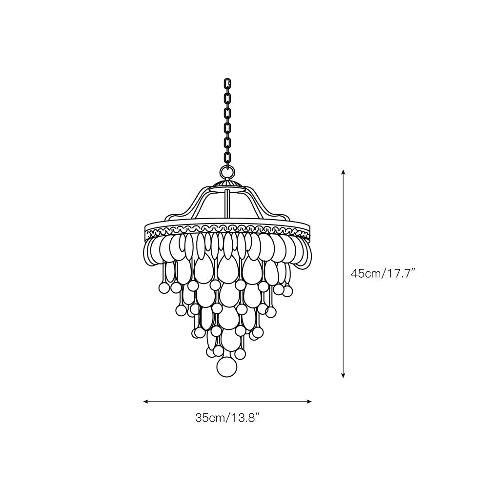 Blink Lustre Unique En Cristal Et Métal En Forme De Pyramide Inversée - Neutralighting
