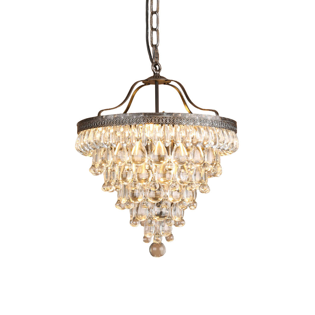 Blink Lustre Unique En Cristal Et Métal En Forme De Pyramide Inversée - Neutralighting