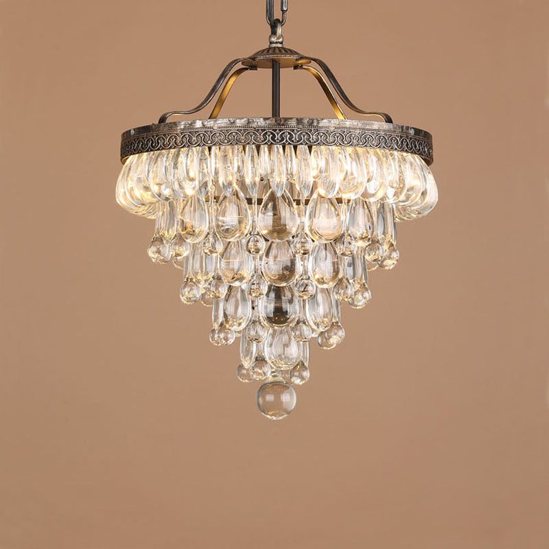 Blink Lustre Unique En Cristal Et Métal En Forme De Pyramide Inversée - Neutralighting