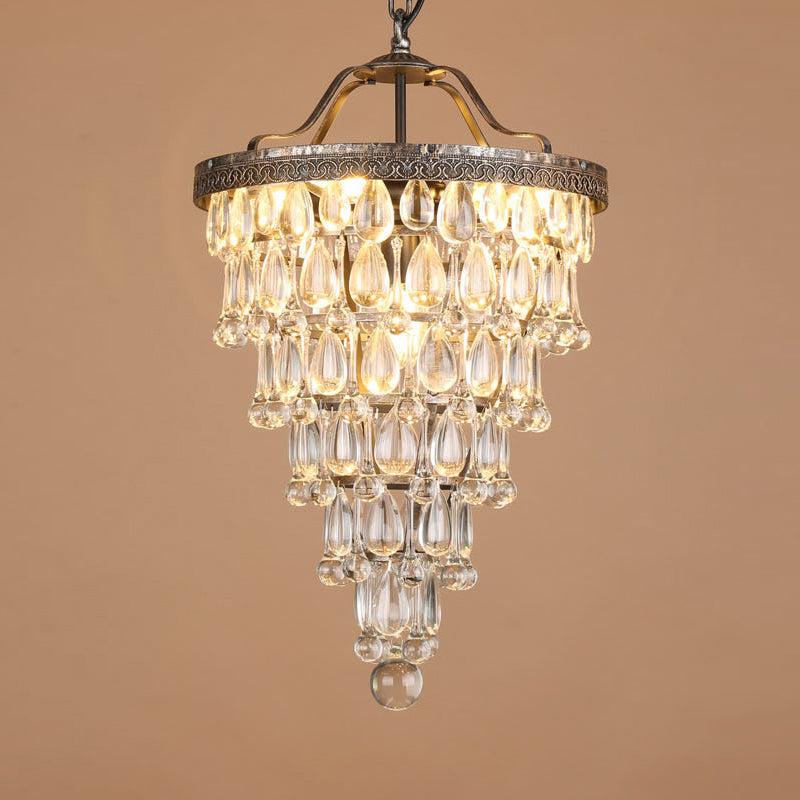 Blink Lustre Unique En Cristal Et Métal En Forme De Pyramide Inversée - Neutralighting