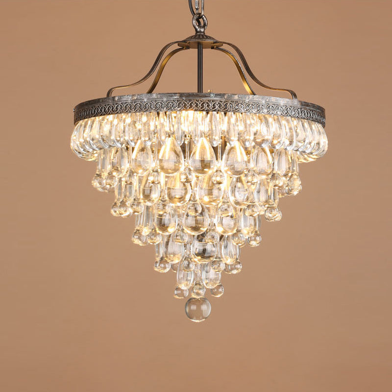 Blink Lustre Unique En Cristal Et Métal En Forme De Pyramide Inversée - Neutralighting