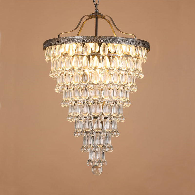 Blink Lustre Unique En Cristal Et Métal En Forme De Pyramide Inversée - Neutralighting