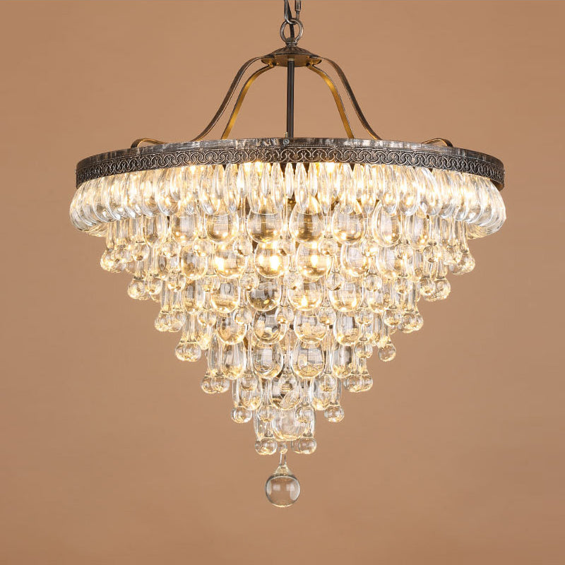 Blink Lustre Unique En Cristal Et Métal En Forme De Pyramide Inversée - Neutralighting