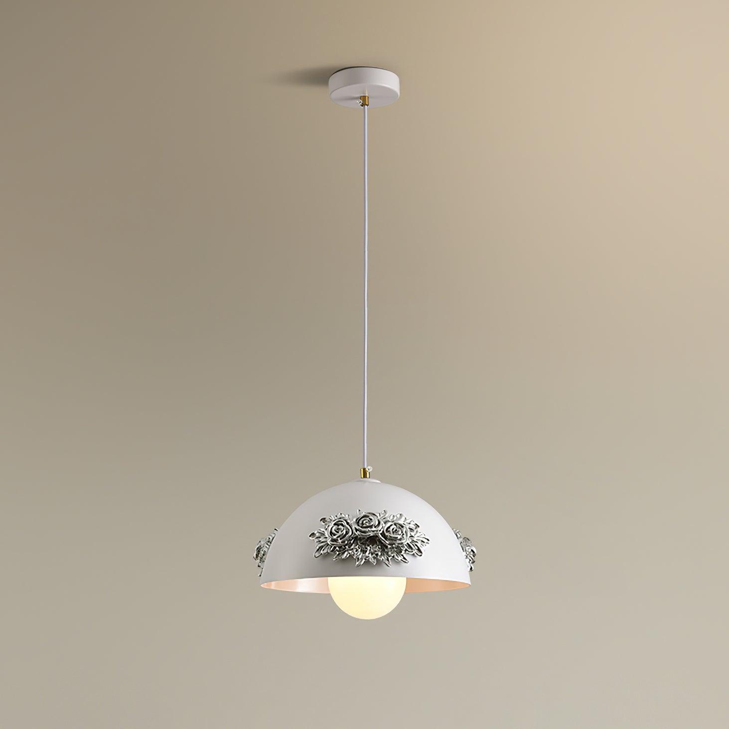 Masiero Suspension Rose Orné Dôme - Neutralighting