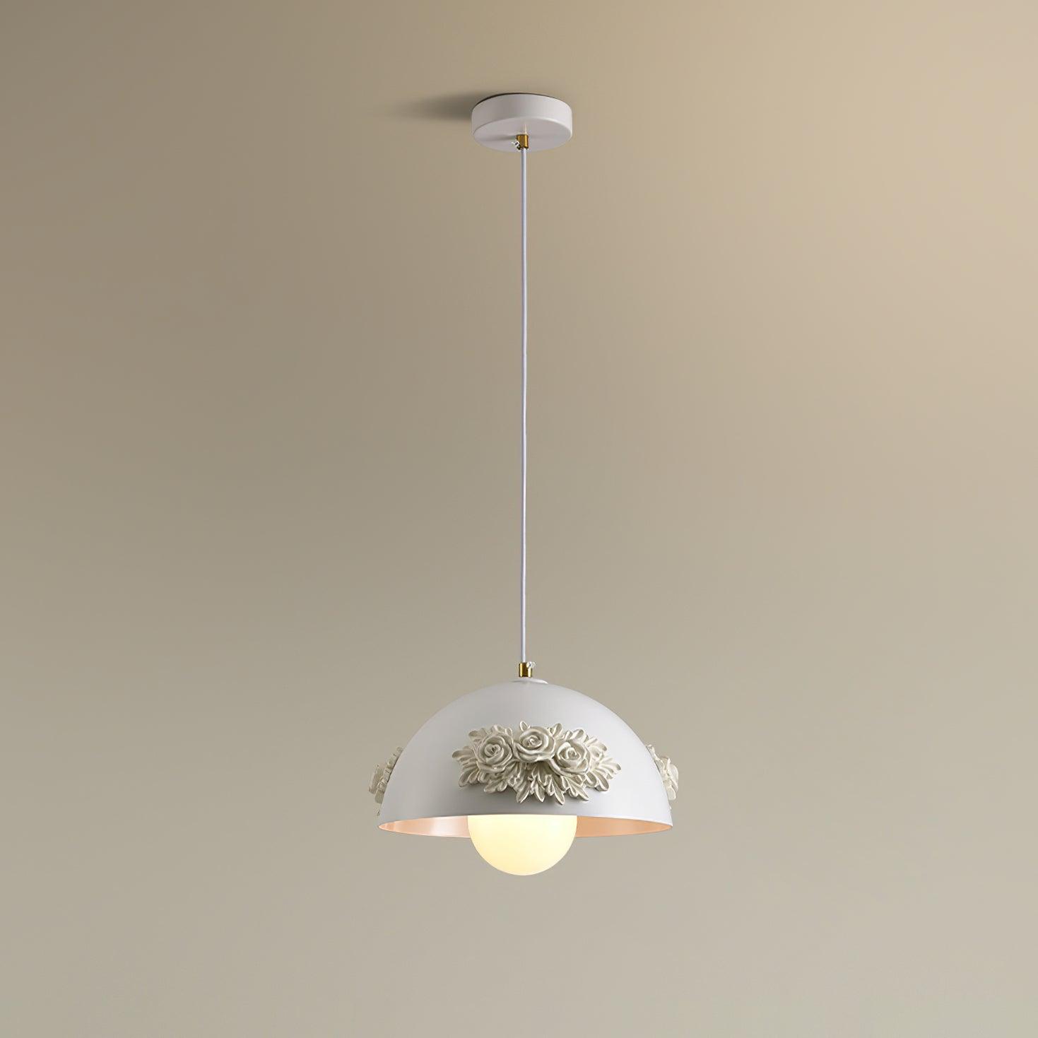 Masiero Suspension Rose Orné Dôme - Neutralighting