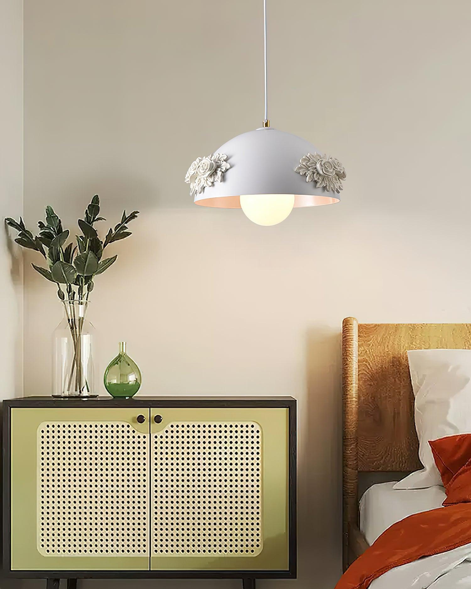 Masiero Suspension Rose Orné Dôme - Neutralighting