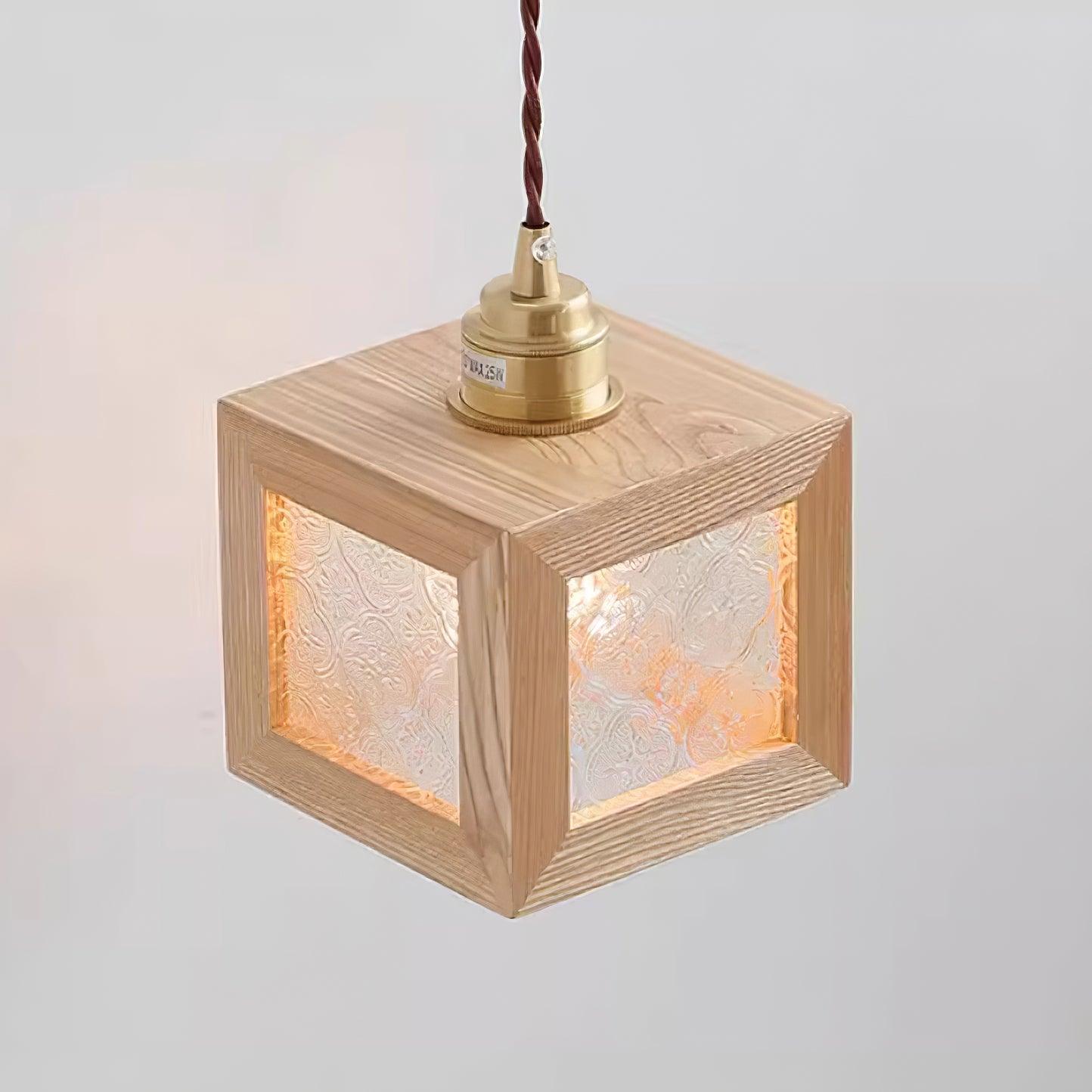 Matilda Wall Lamp Wood Cube - Letslighting